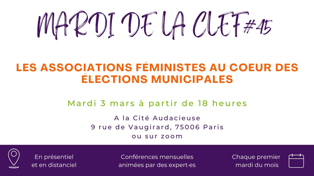 Mardi de la CLEF #45 - Les associations féministes au cœur des élections municipales