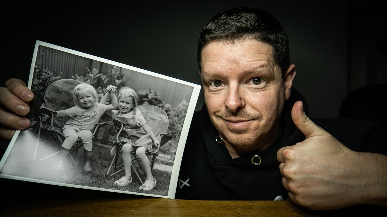 My garage darkroom - printing black and white photographs for the first time in 25 years!