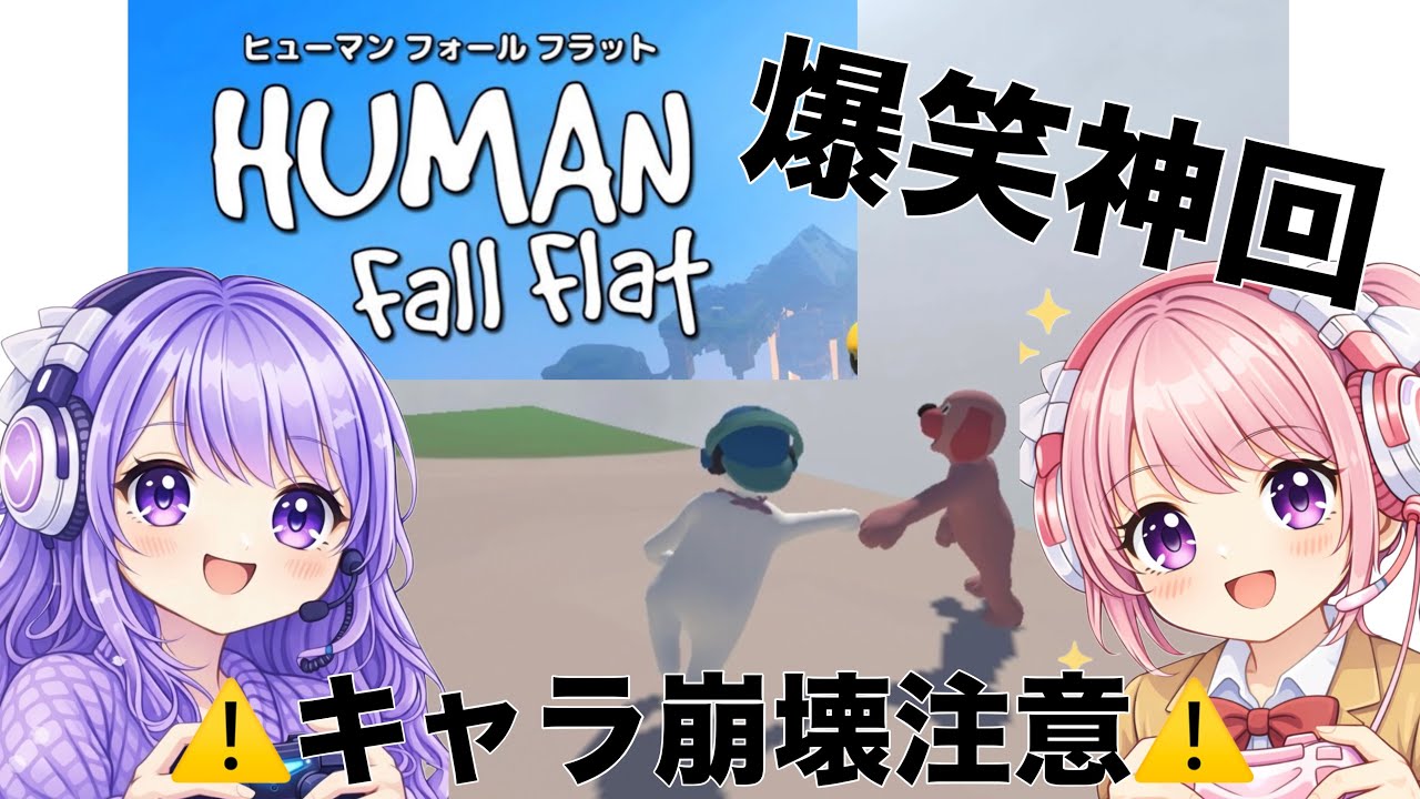 🦋そなわお🪽‪ゲーム実況🎮   ･･Human Fall Flat･･