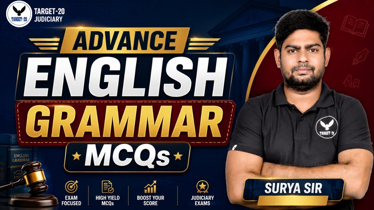 Advance English Grammar MCQs | Most Important Questions for Judiciary, APO, ADPO, JLO & Law Exams