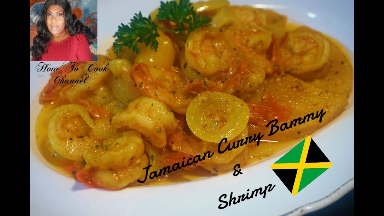 🎅How To Cook Jamaican Authentic Curry Shrimp And Bammie Recipe