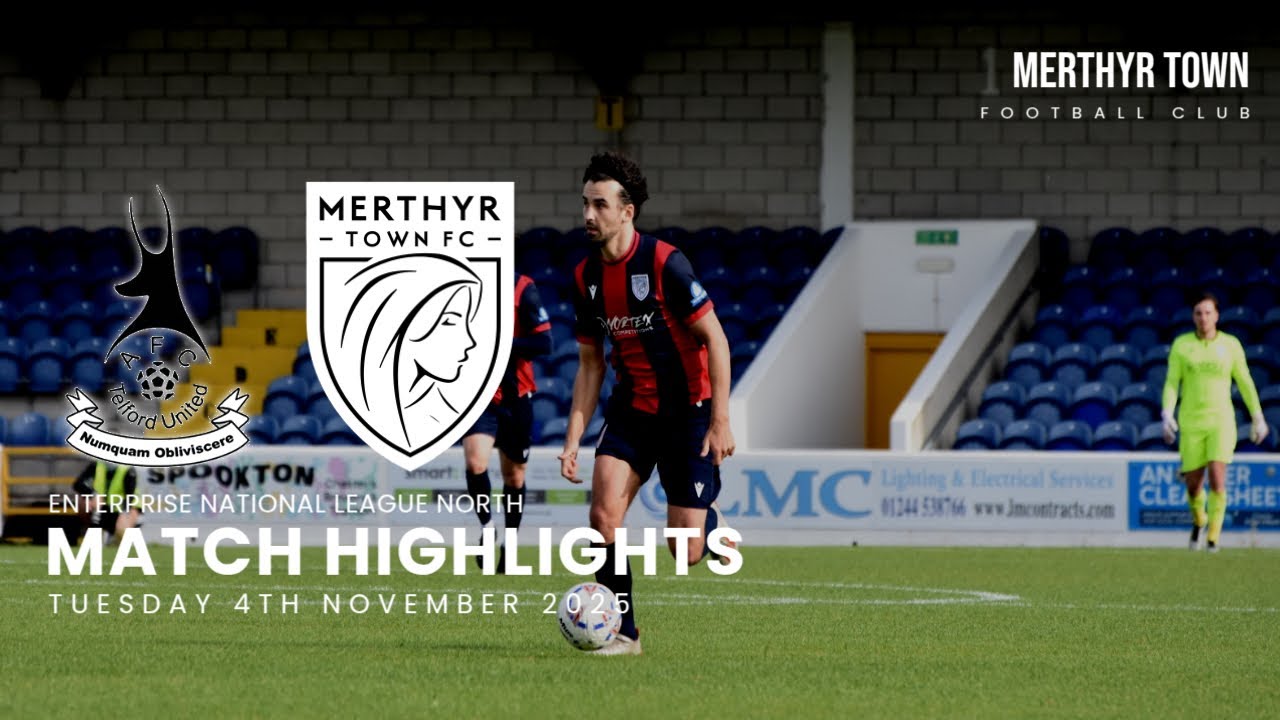 AFC Telford United 2-4 Merthyr Town | Enterprise National League North 2025/26 | Highlights