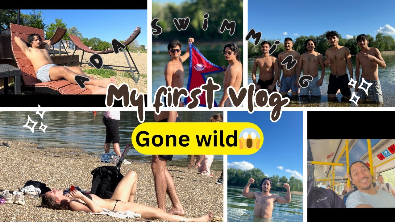 My first vlog😇  | Ada swimming gone wild 🥵😱