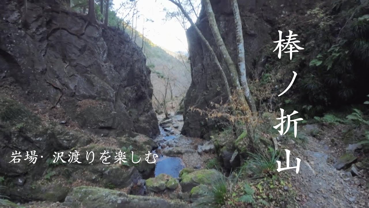 《低山登山》 岩場・沢渡りを楽しむ - 棒ノ折山 - 登山vlog