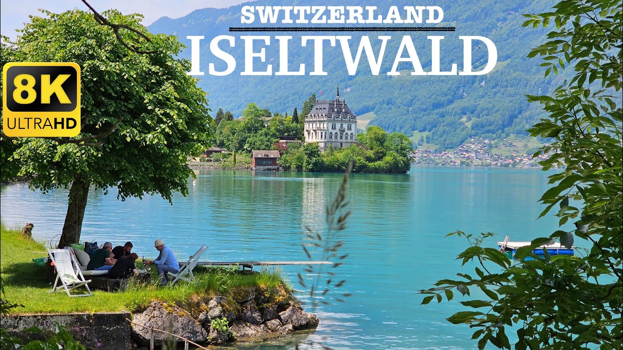 [ 8K ] Iseltwald Switzerland - A Tiny Dreamy Village on Lake Brienz | 8K UHD Walk Tour