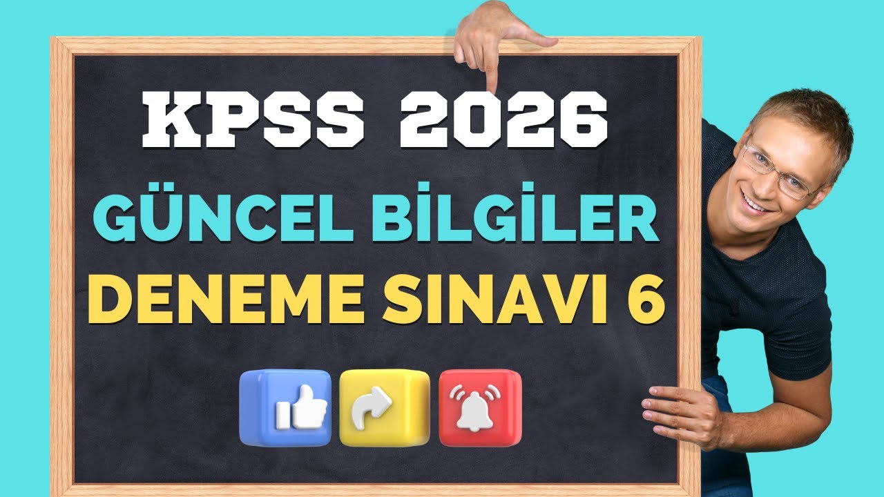 KPSS 2026 | GÜNCEL BİLGİLER DENEME SINAVI  6 🎯 6/6 | #KPSS2026 #KPSS #KPSSLİSANS #KPSSÖNLİSANS