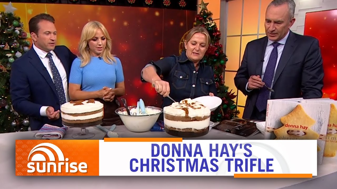 Donna Hay's gingerbread, cherry and caramel Christmas trifle | Sunrise