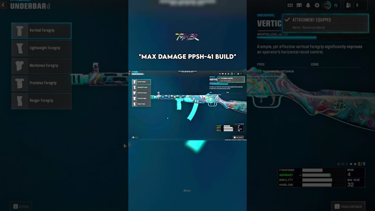 THE *MAX DAMAGE* PPSH-41 BUILD on WARZONE 👑 #warzone #callofduty #bo6 #rebirthisland #cod #shorts