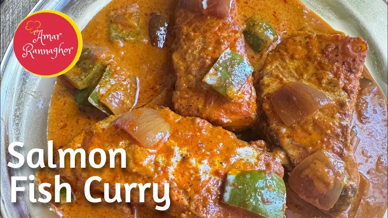 Salmon Fish Curry | Indian style Salmon Fish Curry