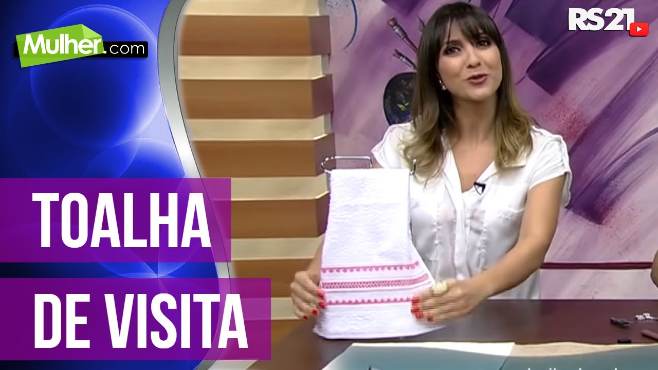 Toalha de Visita Crivo por Leila Jacob - 20/02/2014 - Mulher.com - Parte 1/2