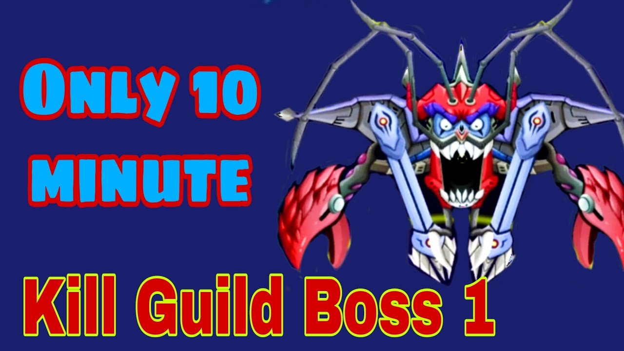 Space shooter Kill guild boss 1 in 10 minute - Bắn ruồi hạ Boss Bang 1 trong 10 phút