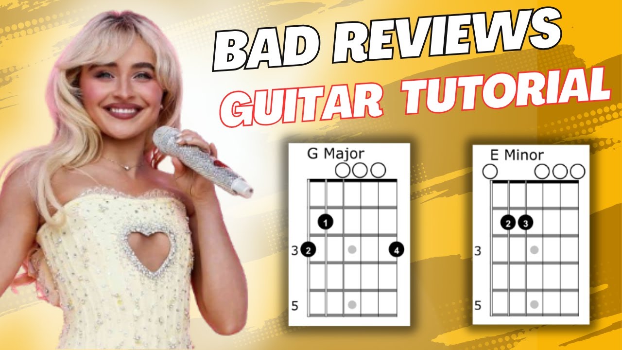 Bad Reviews Sabrina Carpenter Guitar Tutorial