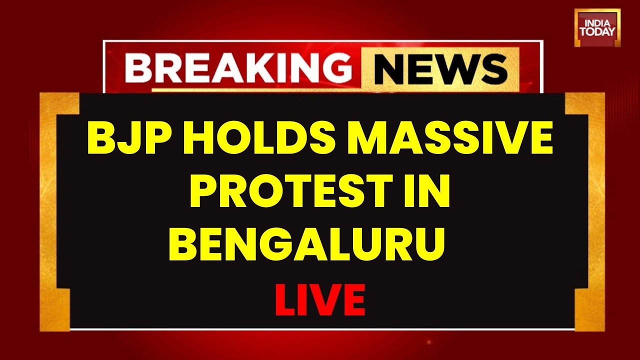 Bengaluru Protest LIVE Updates: BJP Holds Mega Protest, Demands B Nagendra&rsquo;s Resignation