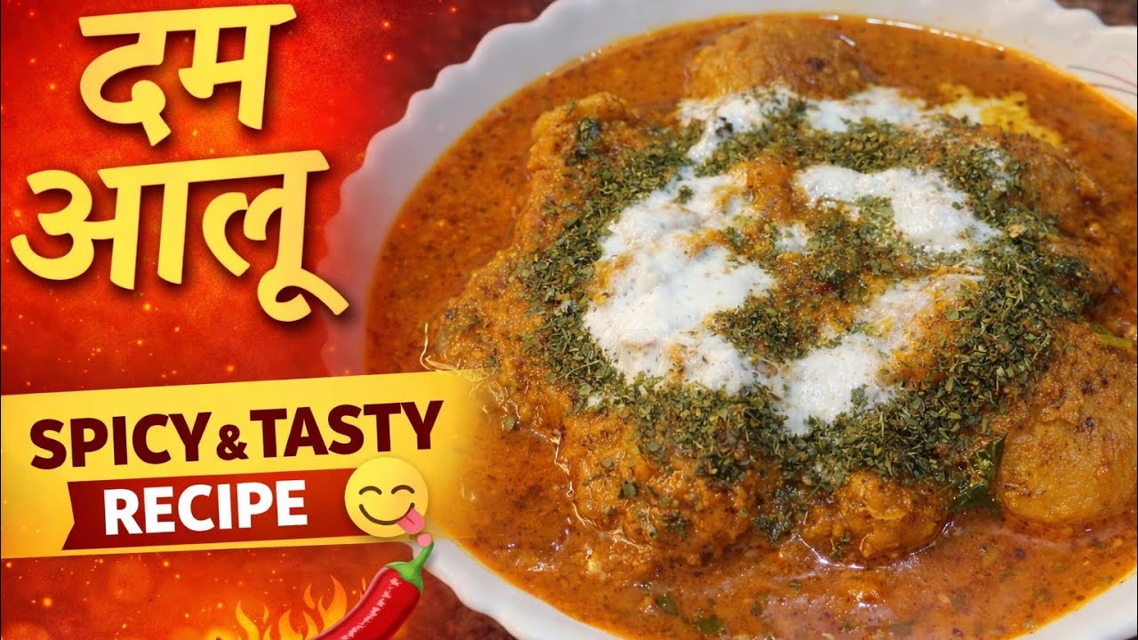 🥔दम आलू बनाने की आसान और मसालेदार रेसिपी | Dum Aloo Recipe in Hindi #dumaloorecipe