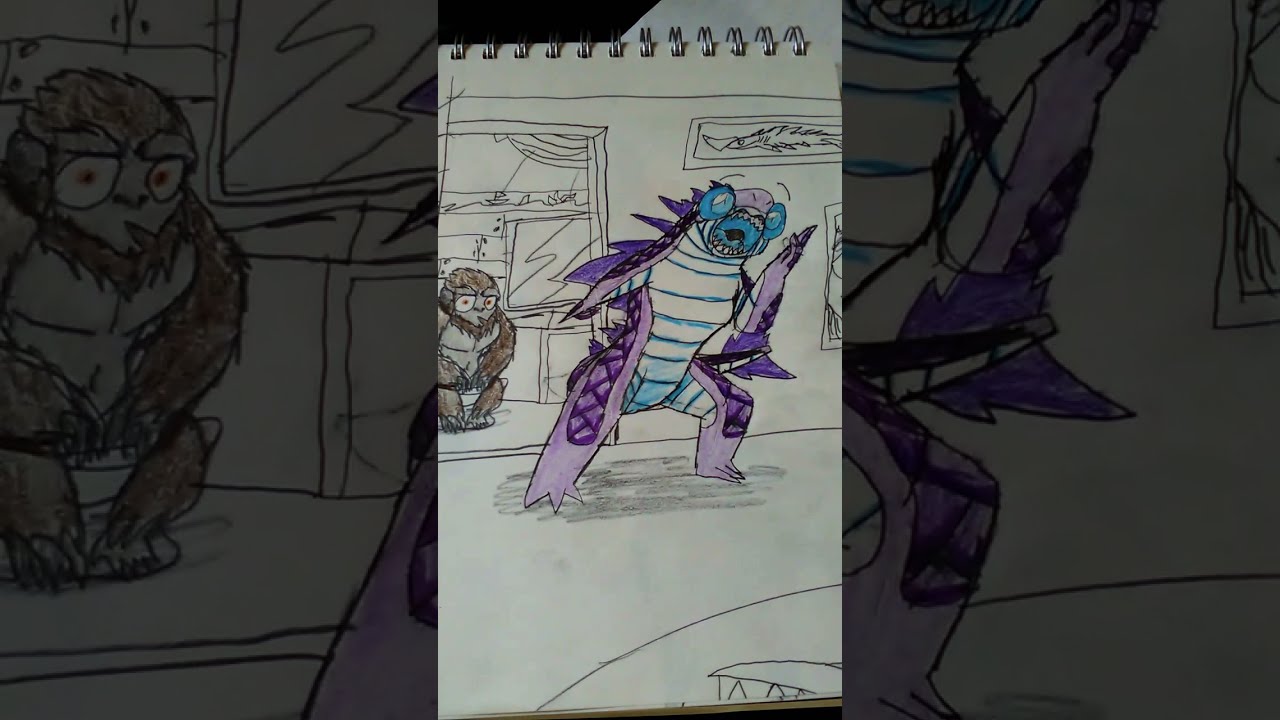 There's a monkey in my bathroom! But it's sharkjira. (Godzilla vs. Kong) (hungry shark evolution)