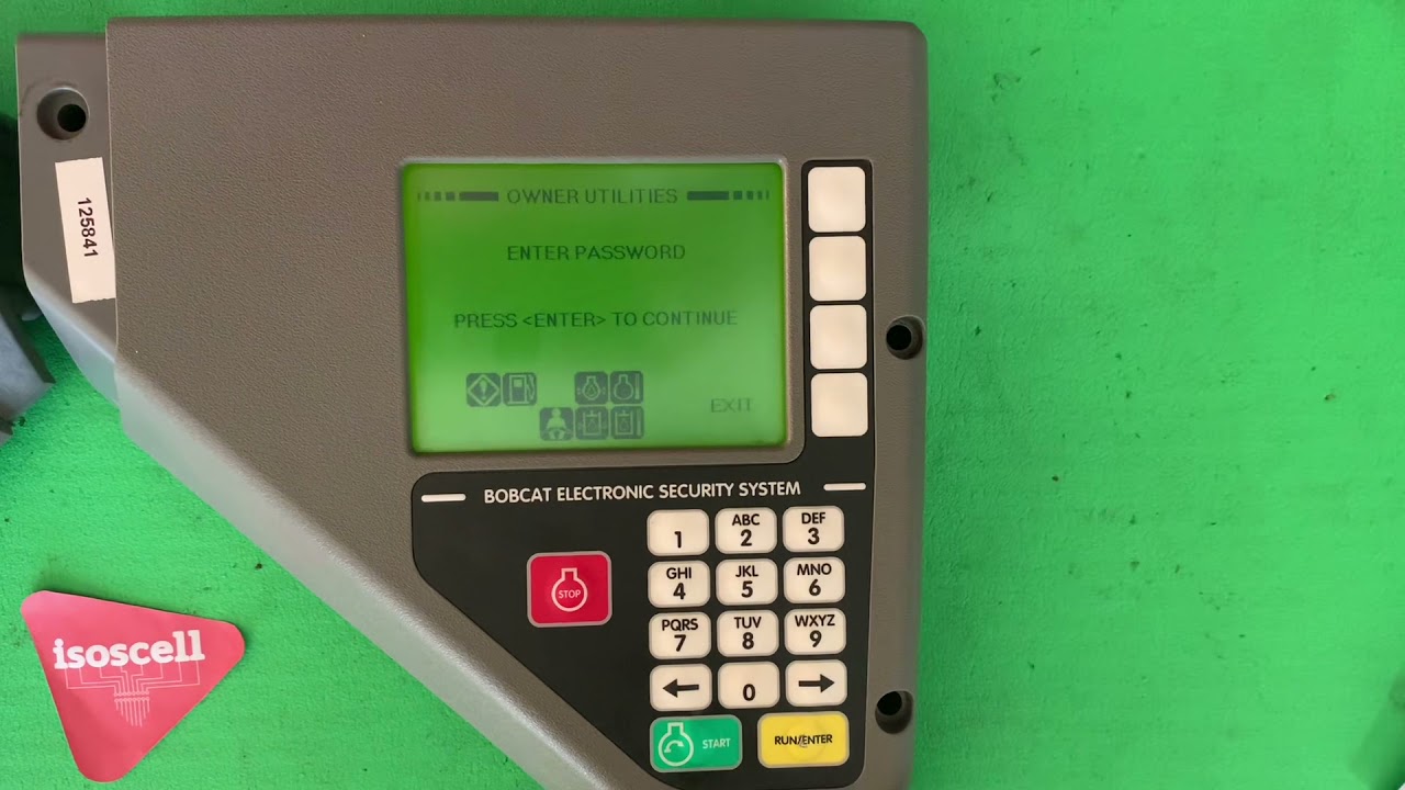 Downgrade Bobcat Keyless Panel to Key Panel