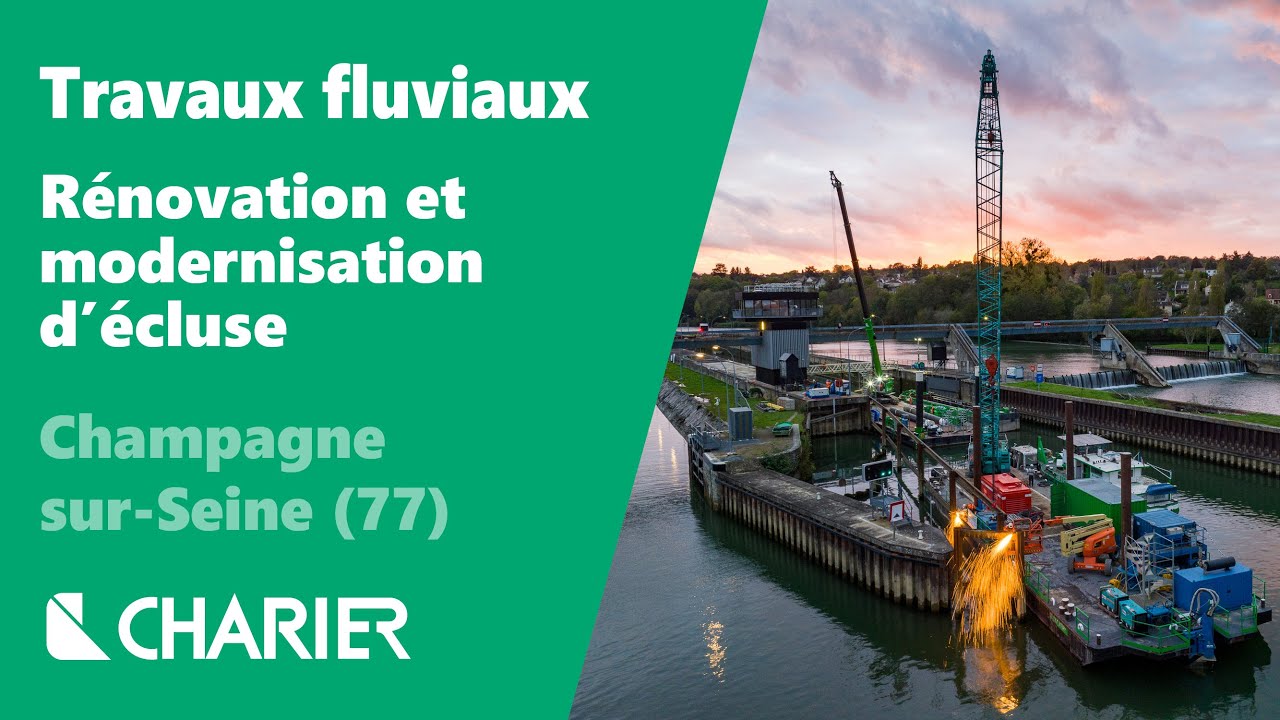 Rénovation de la grande écluse de Champagne-sur-Seine