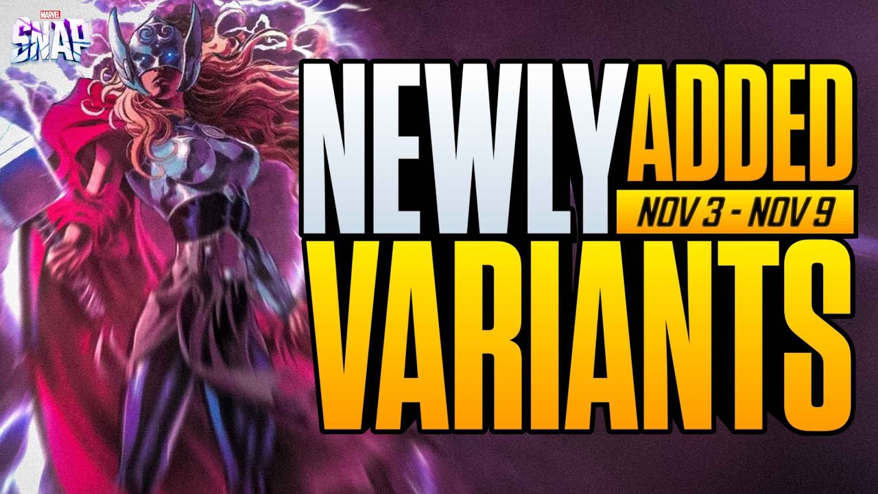 New Variants Coming to Marvel Snap NOV 3 - NOV 9 !GIVEAWAY