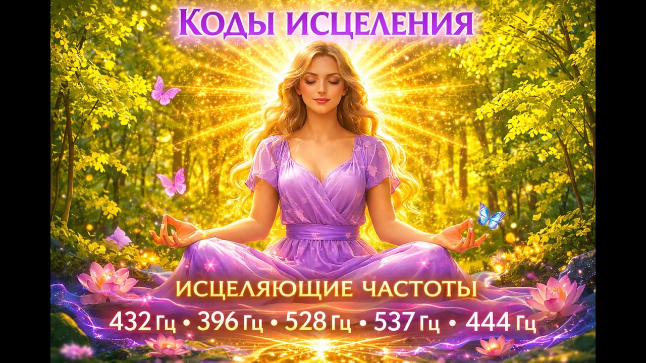 МОЩНЫЕ ИСЦЕЛЯЮЩИЕ ЧАСТОТЫ 432, 444, 396, 528, 537 Гц | Медитация Гармонии и Восстановления Энергии