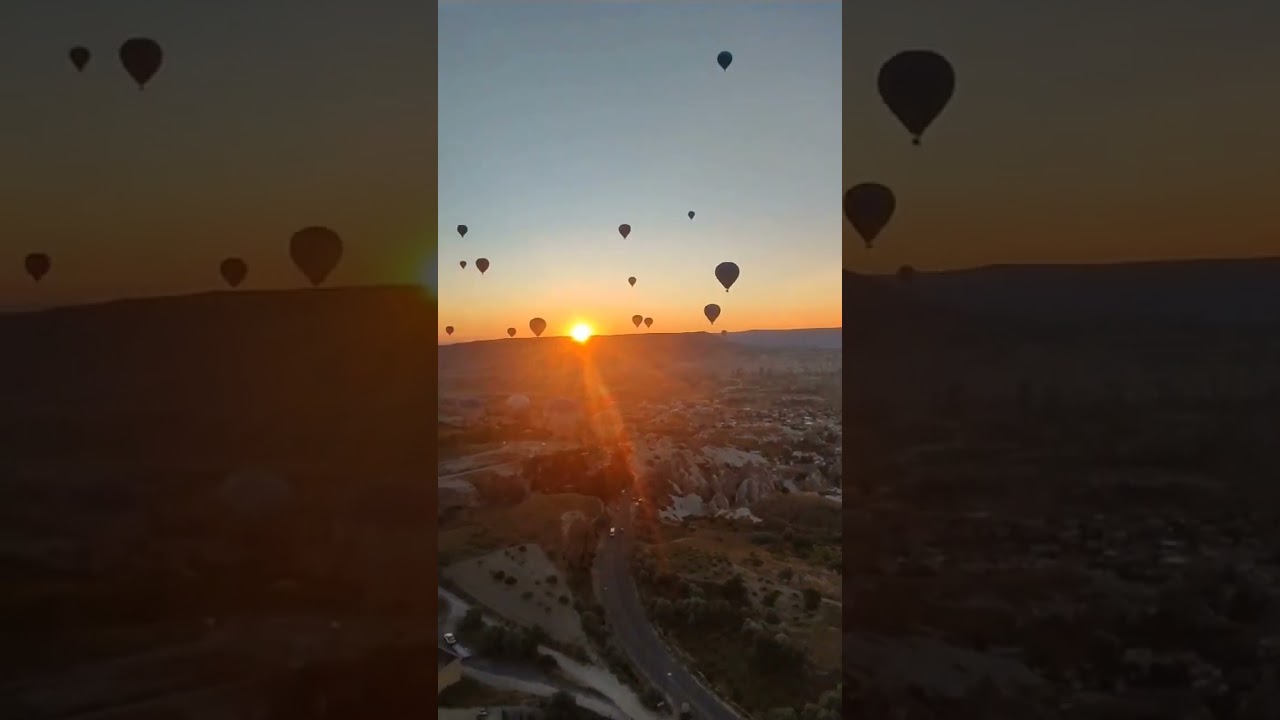 Cappadocia in mongolfiera, in volo all'alba: il video #travel #balloon #mongolfiera #turkey #sky