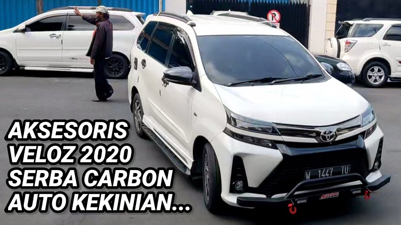 VELOZ PUTIH 2020 PASANG AKSESORIS SERBA CARBON | FERRARI VARIASI SURABAYA