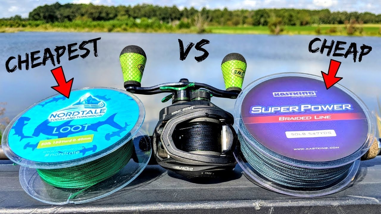 CHEAPEST Braided Fishing Line on Amazon?! (KastKing vs Nordtale)