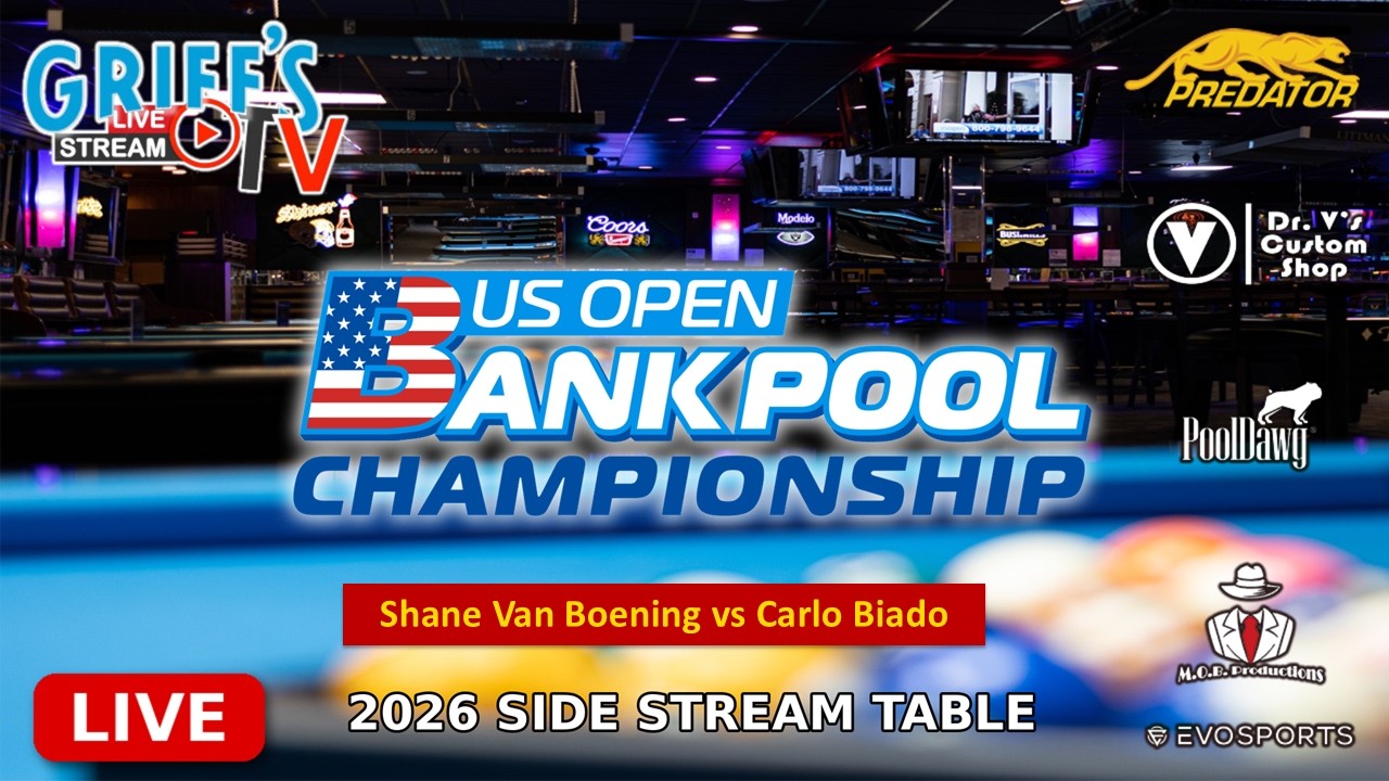 SHANE VAN BOENING vs CARLO BIADO - GRIFF'S BAR & BILLIARDS - TABLE 11 | EvoSports