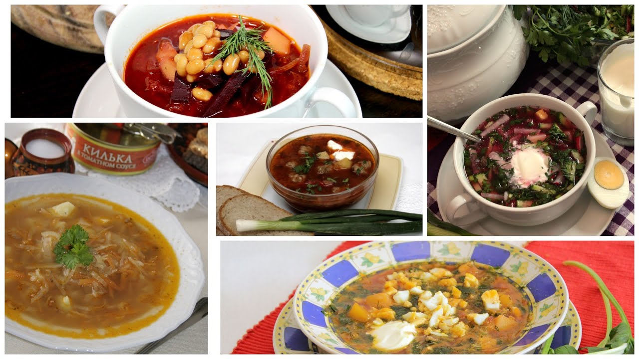 Все самые вкусные ДОМАШНИЕ БОРЩИ. Выпуск Nr.2. Рецепты под видео.Borscht 2 Вкусно.Смачно