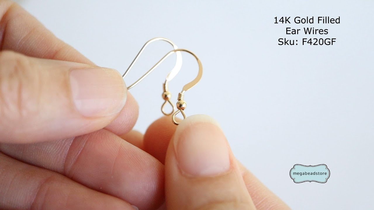 Fish Hook Ear Wires 14K Gold Filled F420GF