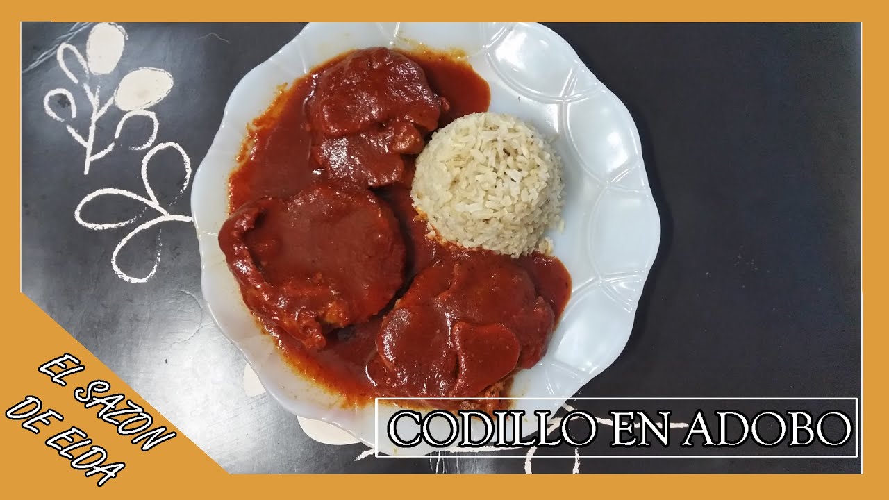 Codillo de Puerco en Adobo -Carne Suave y Jugosa-