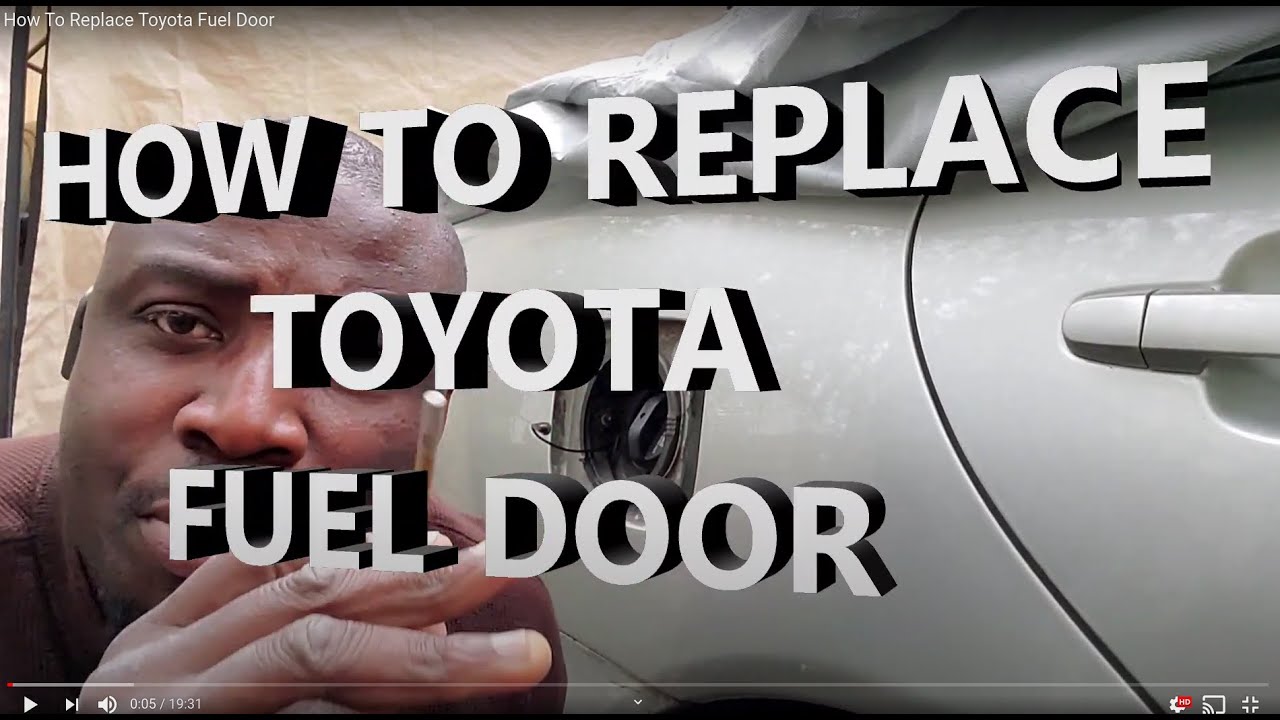How To Replace Toyota Fuel Door/Hinge -Repair Toyota Fuel Cover (For Sienna, Corolla, Camry, Avalon)