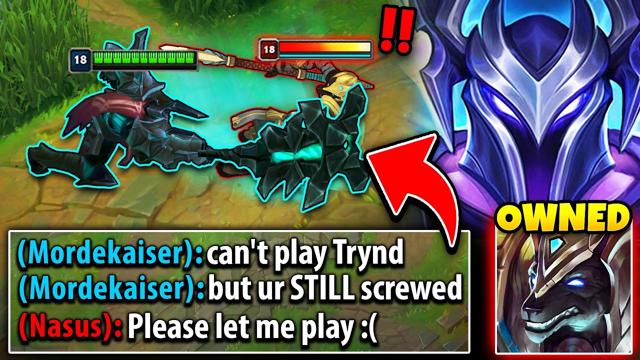 Can't play Tryndamere but I can still clap this Nasus (HE COULDN'T PLAY)