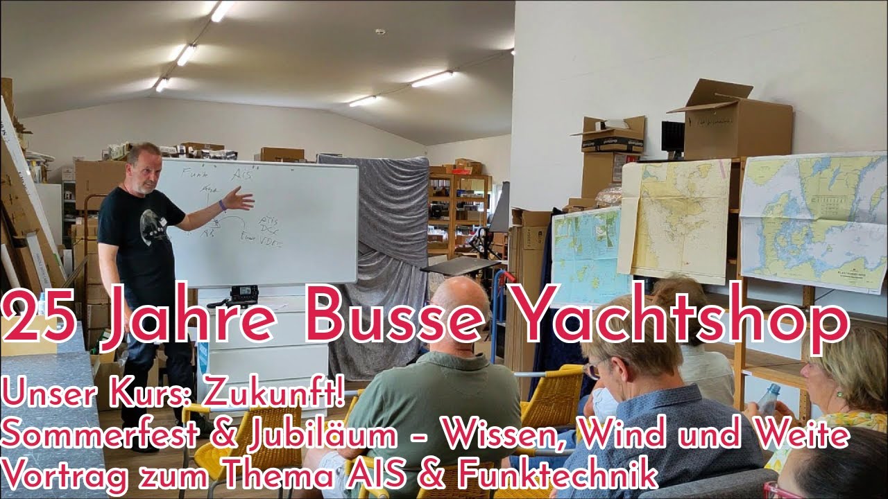 AIS, Splitter, Funk MMSI, DSC, ATIS, VDES, NMEA2000 Überblick & Fragen Vortrag | von Busse Yachtshop