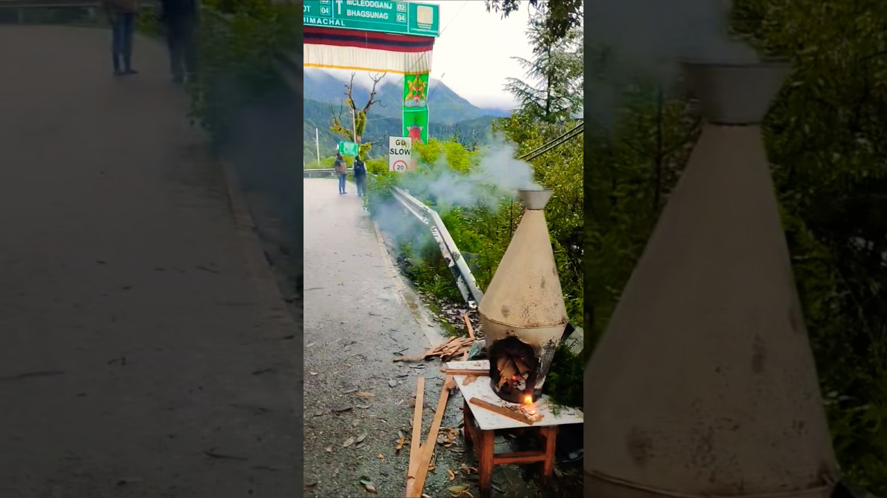 Sang-sol 'Incense offering' 🙏 #sangsol #incenseburning #tibetanculture #dharamsala