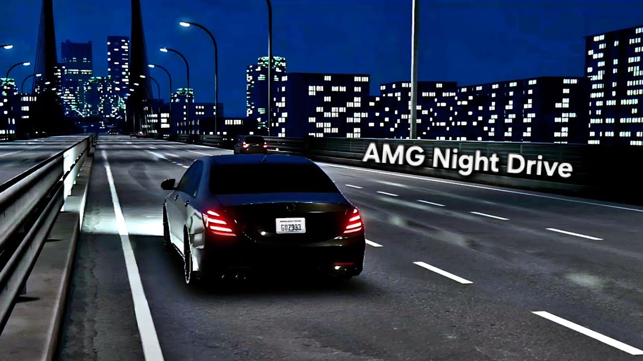 S65 V12 BiTurbo Night Drive with Cinematic Shots and Drifting