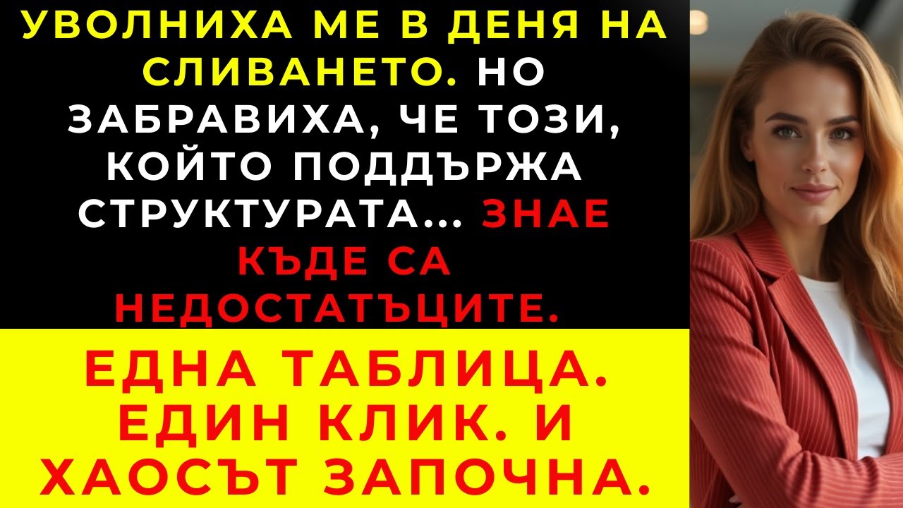 Уволнена при сливането  Една таблица остана  И компанията потъна в хаос