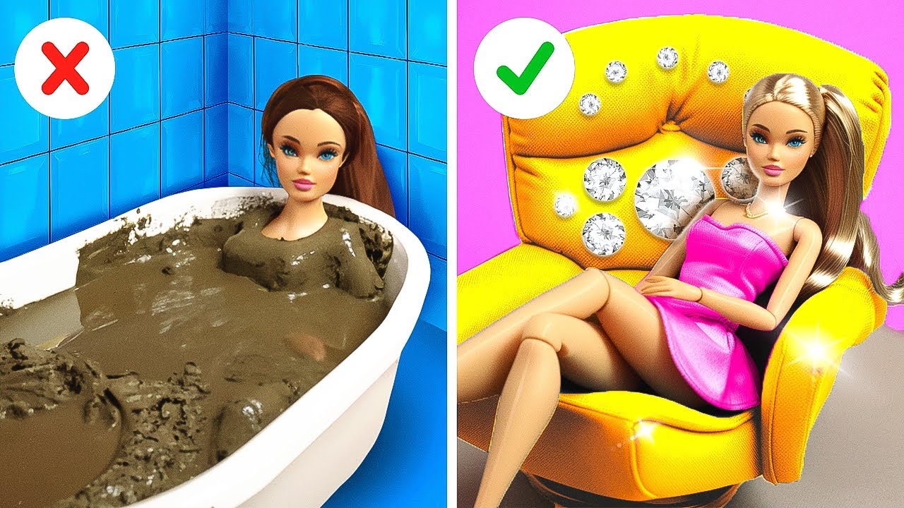 Relooking extr&ecirc;me de poup&eacute;e riche VS pauvre! 💋 Qui va gagner le concours de relooking?