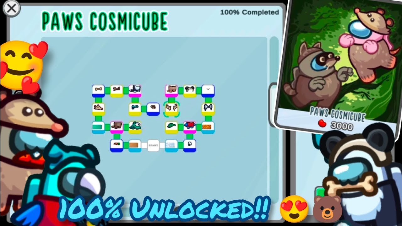 The Paws Cosmicube 100% Unlocked In Among Us!! 😍✨ | New Update Highlights