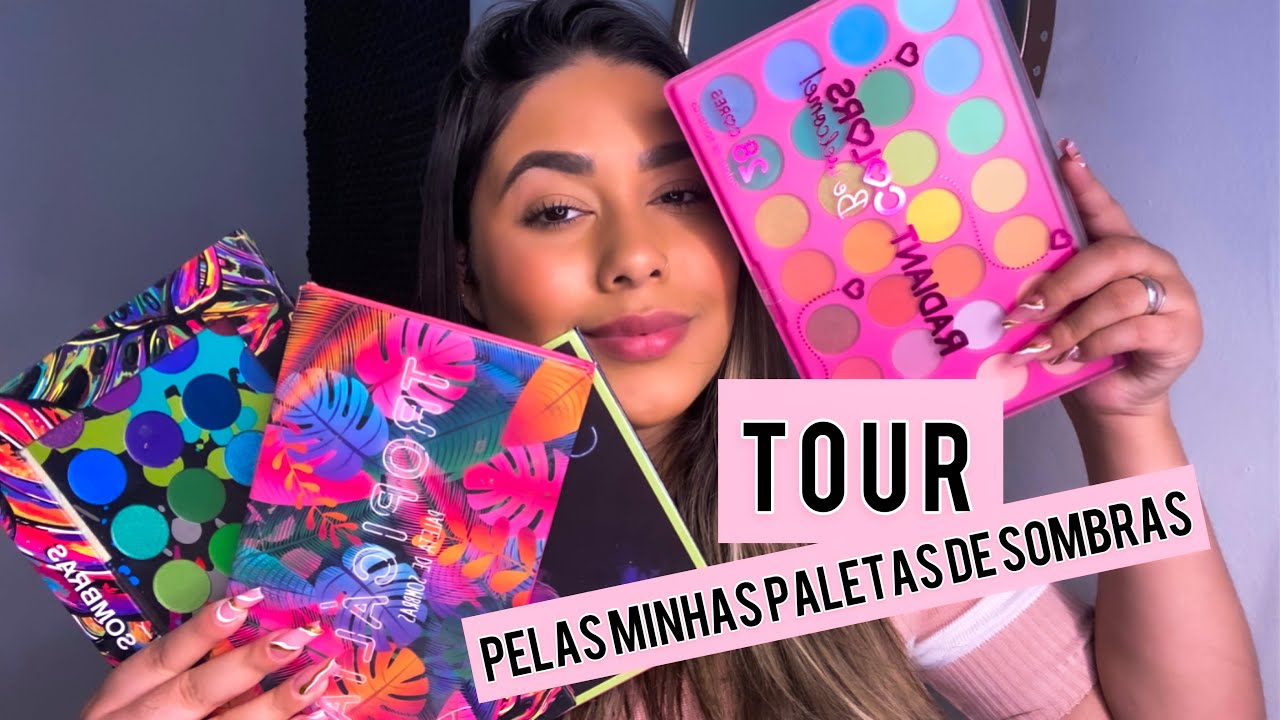 TOUR PELAS MINHAS PALETAS DE SOMBRAS BOAS E BARATAS