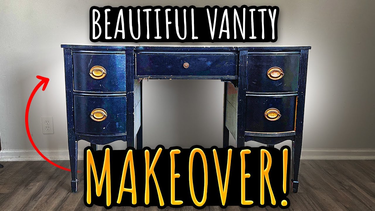 TRASHED Desk Gets a GORGEOUS Furniture Makeover!