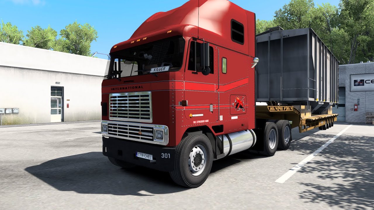 Euro Truck Simulator 2 Delivery of the wagon body with an International 9600i (SM Lite Version)