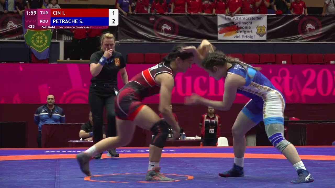 GOLD WW - 61 kg: I. CIN (TUR) v. S. PETRACHE (ROU)