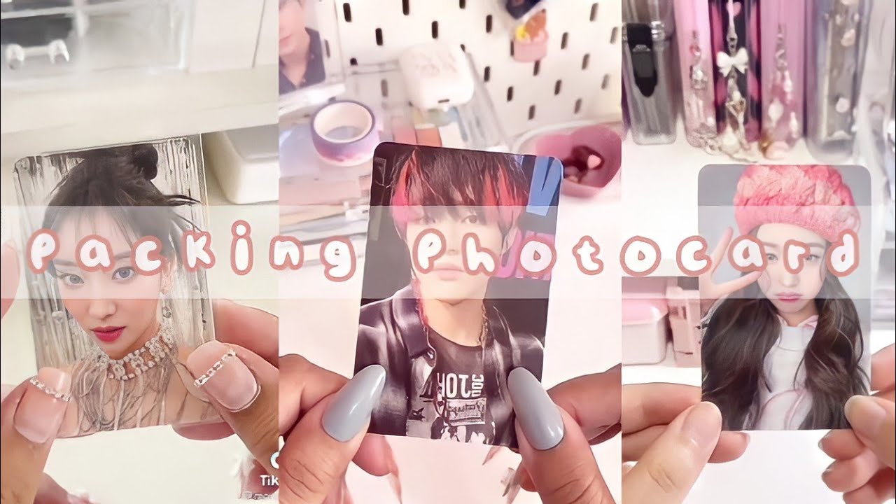 🍓💭💌 - asmr packing photocard kpop | rikiriki