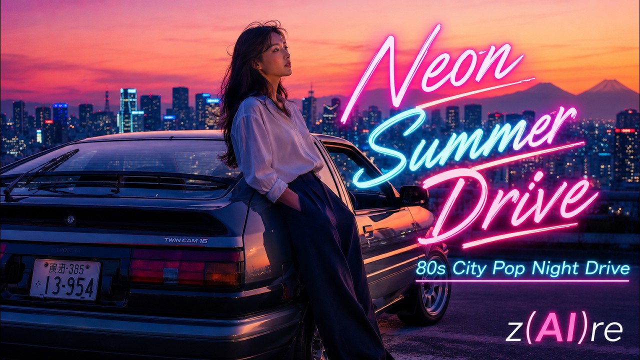 🌆 Neon Summer Drive – Full Album 2026 | 80s Japanese City Pop Night Drive z(AI)re