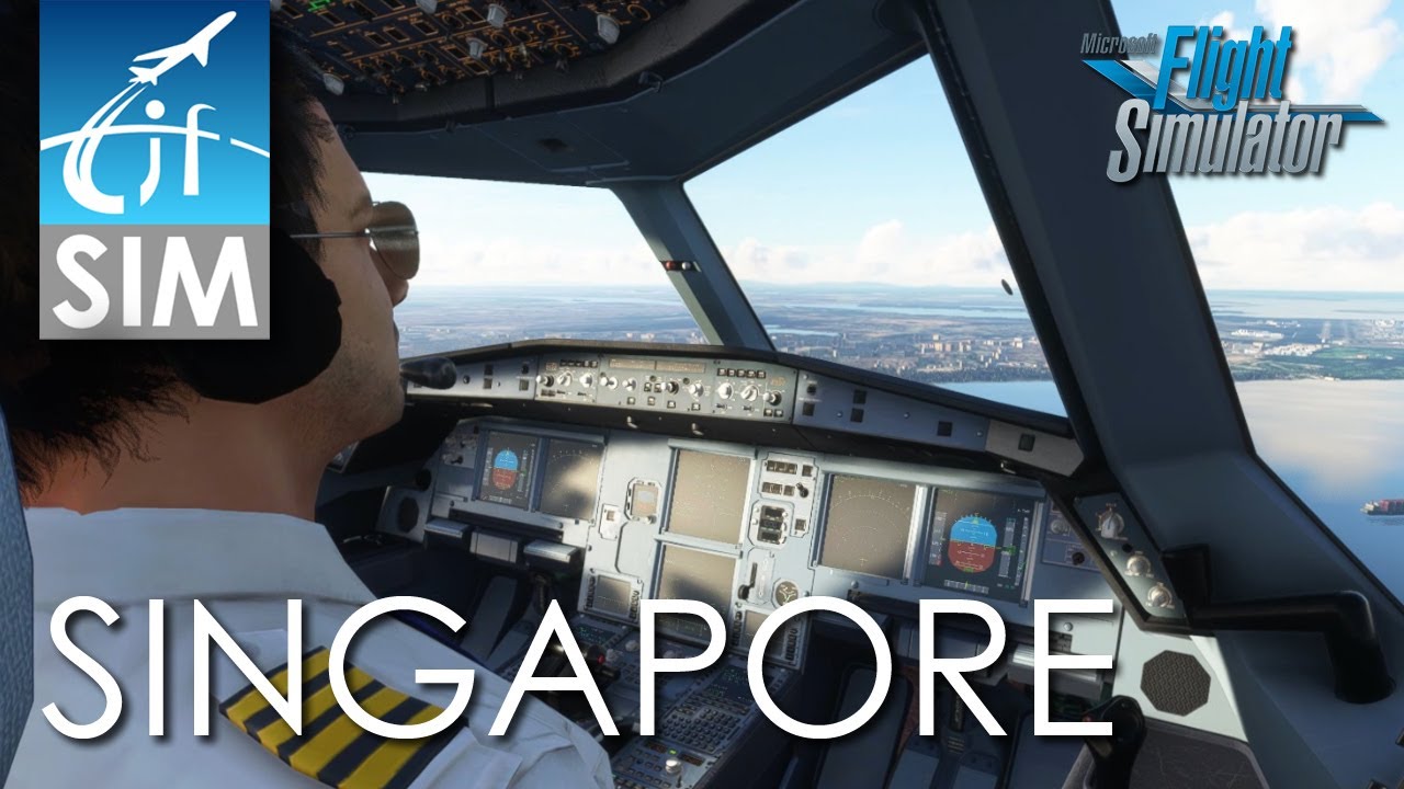 Microsoft Flight Simulator 2020 - Stunning Garuda Indonesia A330-900neo landing in Singapore
