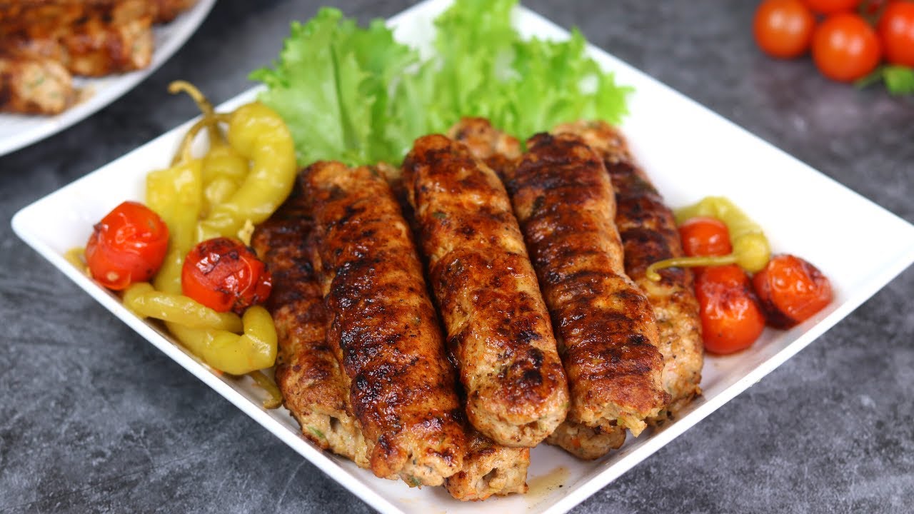 চিকেন আদানা কাবাব ( চুলায় তৈরি ) ॥ Chicken  Adana Kabab ॥ Turkish Adana Kabab ॥ Turkeish Kabab