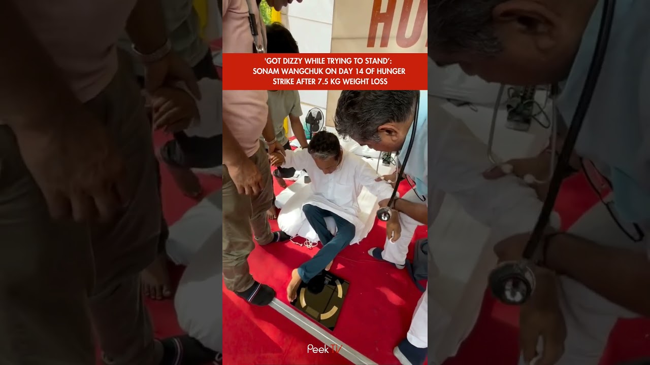 Sonam Wangchuk Gets 'Dizzy' On Hunger Strike #cjp #hungerstrike #sonamwangchuk # #peektv