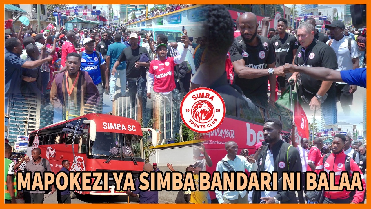 SIMBA WAFANYA MAPOKEZI YA KIBABE BANDARINI WAFUNGA BARABARA ZOTE HAIJAWAHI KUTOKEA AHMED ALLY ATAMBA