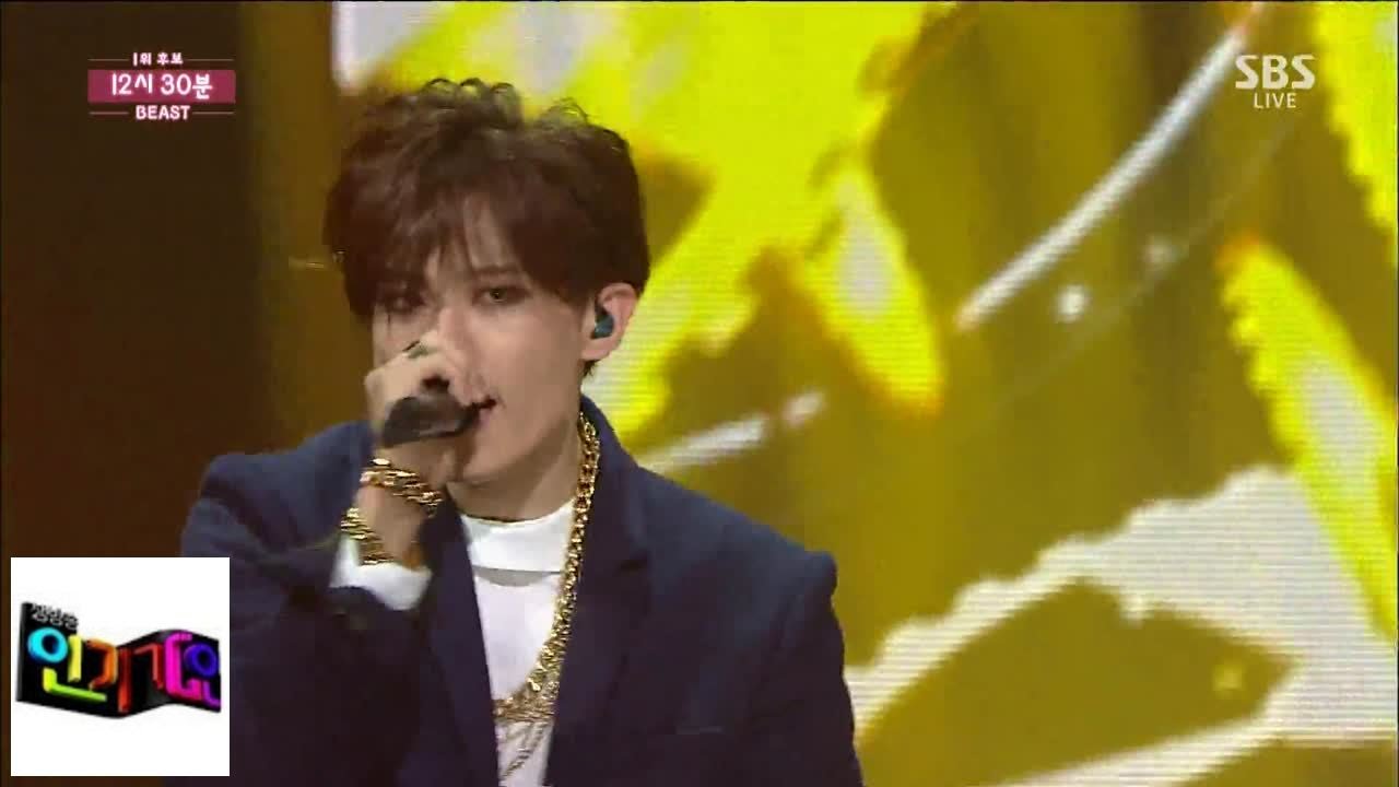 [Зверь] в 12:30 @ популярная песня Inkigayo 141102
