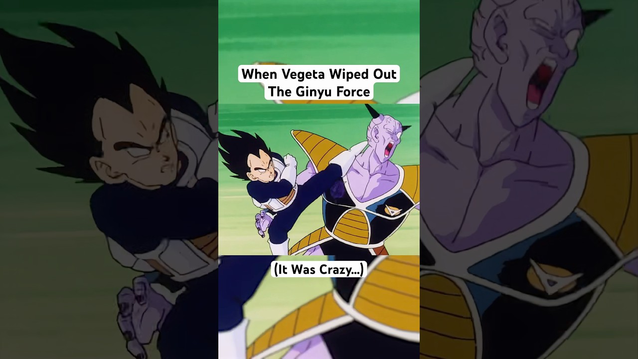 When Vegeta Wiped Out The Ginyu Force #shorts #dragonball #goku